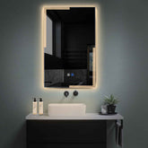 LED Spiegel Vertikal | Touch-Schalter | Anti-Beschlag-Funktion | Warmweißes Licht - Reyze Seria Edge Model 2